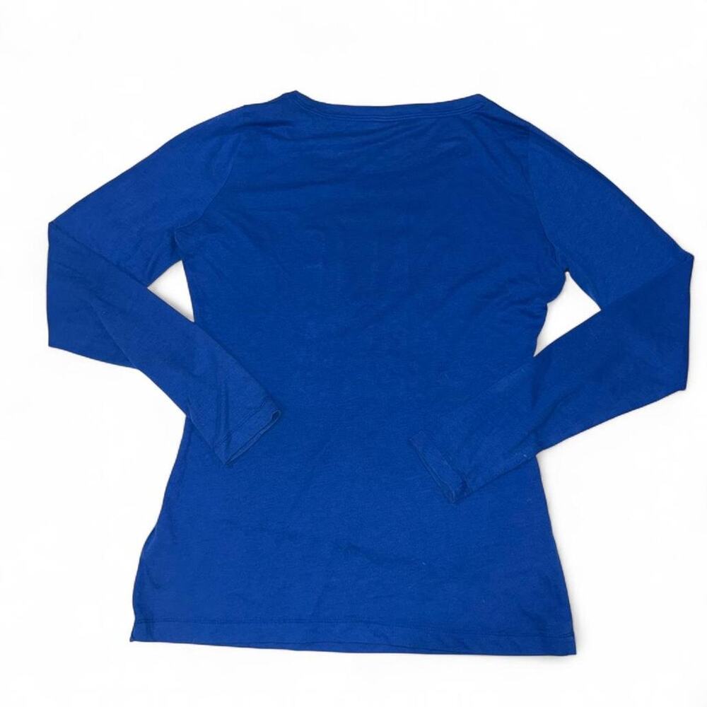 Hollister Long Sleeve Tee Size Large Blue Y2K 2010s California Beach Preppy - Picture 2 of 8